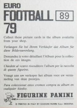 1978-79 Panini Euro Football 79 #89 Graeme Souness Back