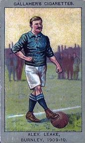 1910 Gallaher Association Football Club Colours #4 Alex Leake Front