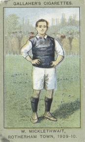 1910 Gallaher Association Football Club Colours #16 William Micklethwait Front