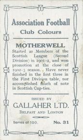 1910 Gallaher Association Football Club Colours #31 Jimmy Murray Back