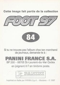 1996-97 Panini Foot 97 #84 Charles-Edouard Coridon Back