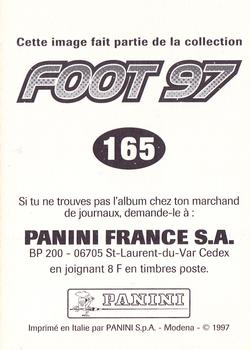 1996-97 Panini Foot 97 #165 Marc Libbra Back