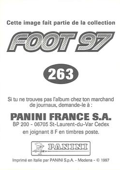 1996-97 Panini Foot 97 #263 Jimmy Algerino Back