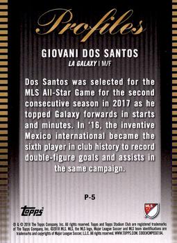 2018 Stadium Club MLS - Profiles #P-5 Giovani dos Santos Back