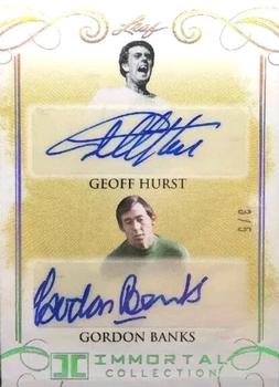 2018 Leaf Soccer Immortal Collection - Dual Autographs #DA-04 Geoff Hurst / Gordon Banks Front