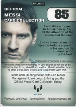 2013 Icons Official Messi Card Collection (UK/Spain) #85 Lionel Messi Back