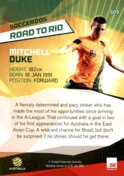 2013-14 SE Products A-League & Socceroos - Road to Rio #S09 Mitchell Duke Back