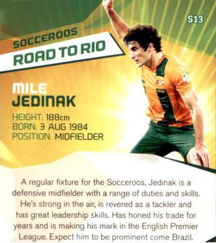 2013-14 SE Products A-League & Socceroos - Road to Rio #S13 Mile Jedinak Back