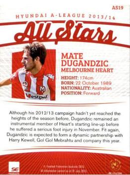 2013-14 SE Products A-League & Socceroos - All Stars #AS19 Mate Dugandzic Back