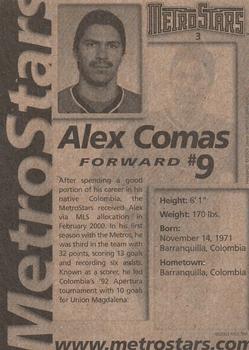 2001 New York/New Jersey MetroStars #3 Alex Comas Back
