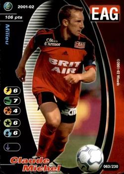 2001-02 Wizards of the Coast Football Champions (France) #063 Claude Michel Front
