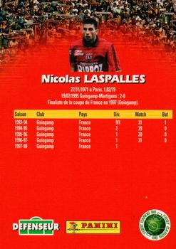 1998-99 Panini Foot Cards 98 #47 Nicolas Laspalles Back