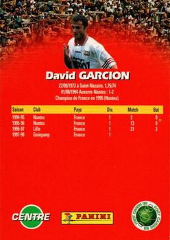 1998-99 Panini Foot Cards 98 #52 David Garcion Back