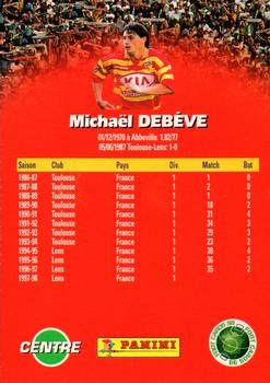 1998-99 Panini Foot Cards 98 #67 Michael Debeve Back