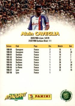 1998-99 Panini Foot Cards 98 #78 Alain Caveglia Back
