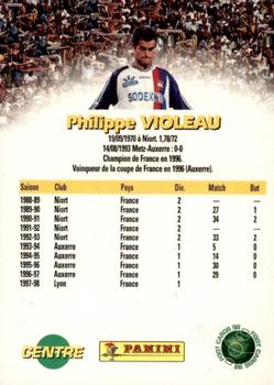 1998-99 Panini Foot Cards 98 #81 Philippe Violeau Back