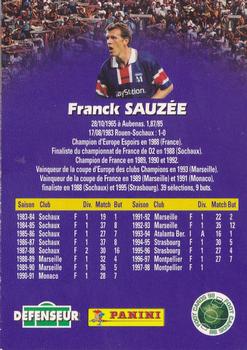 1998-99 Panini Foot Cards 98 #116 Franck Sauzee Back