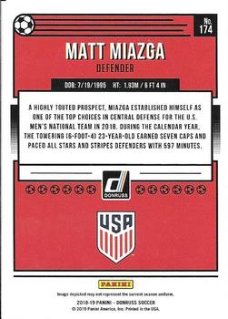 2018-19 Donruss #174 Matt Miazga Back