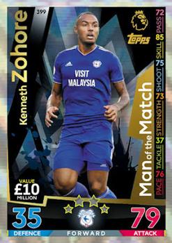 2018-19 Topps Match Attax Premier League #399 Kenneth Zohore Front