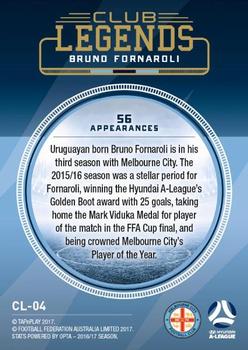2017-18 Tap 'N' Play Football Australia - Club Legends #CL-04 Bruno Fornaroli Back