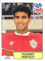 1994 Panini World Cup (International, Black Backs) #413 Youssef Fertout Front