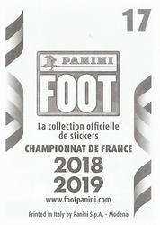2018-19 Panini FOOT #17 Quentin Cornette Back