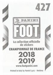 2018-19 Panini FOOT #427 Stéphane Ruffier Back