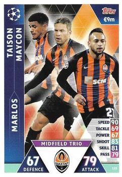 2019 Topps Match Attax UEFA Champions League Road To Madrid 19 #123 Taison / Marlos / Maycon Front