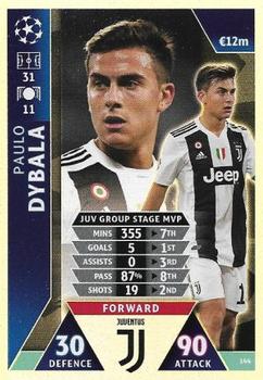 2019 Topps Match Attax UEFA Champions League Road To Madrid 19 #144 Paulo Dybala Front