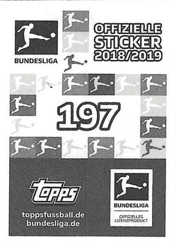 2018-19 Topps Bundesliga Offizielle Sticker Kollektion #197 Alassane Plea Back
