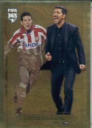 2017 Panini FIFA 365 Stickers #17 Diego Simeone (Hall of Fame - Yesterday & Today) Front