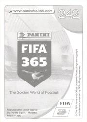 2017 Panini FIFA 365 Stickers #242 Paulo Dybala Back