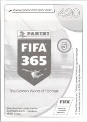 2017 Panini FIFA 365 Stickers #420 Roman Eremenko Back