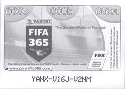 2017 Panini FIFA 365 Stickers #660 Moises Munoz / Paul Aguilar / Pablo Aguilar Back
