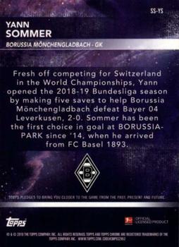 2018-19 Topps Chrome Bundesliga - Superstar Sensations #SS-YS Yann Sommer Back