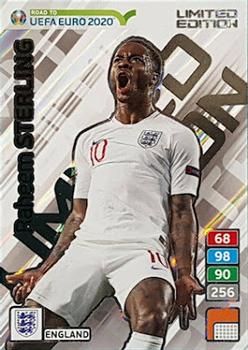 2019 Panini Adrenalyn XL Road to UEFA Euro 2020 - Limited Edition #NNO Raheem Sterling Front