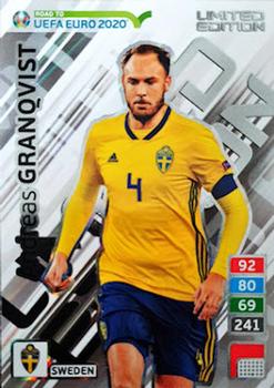 2019 Panini Adrenalyn XL Road to UEFA Euro 2020 - Limited Edition #NNO Andreas Granqvist Front