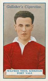 1928 Gallaher Ltd Footballers #89 Wilf Kirkham Front