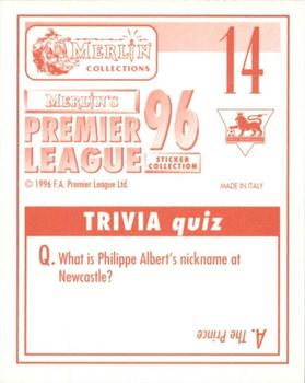 1995-96 Merlin's Premier League 96 #14 Tim Sherwood Back