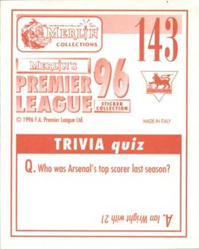 1995-96 Merlin's Premier League 96 #143 John Beresford Back