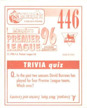 1995-96 Merlin's Premier League 96 #446 Gerry Creaney Back