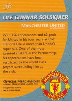 2000 Futera / Nestle Milo Manchester United FC #NNO Ole Gunnar Solskjaer Back