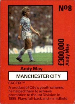 1987 Boss Leisure - Emlyn Hughes' Team Tactix #8 Andy May Front