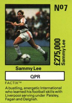 1987 Boss Leisure - Emlyn Hughes' Team Tactix #7 Sammy Lee Front