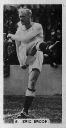 1934 Gallaher Footballers in Action #8 Eric Brook Front