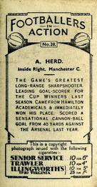 1934 Gallaher Footballers in Action #20 Alec Herd Back