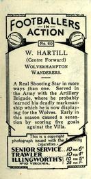 1934 Gallaher Footballers in Action #60 Billy Hartill Back