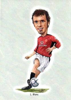 2002 Manchester United Football Caricatures #3 Laurent Blanc Front