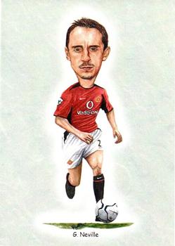 2002 Manchester United Football Caricatures #12 Gary Neville Front