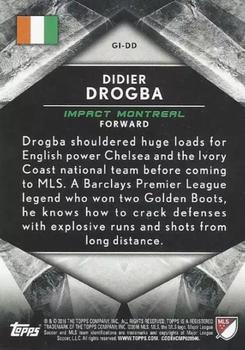 2016 Topps Apex MLS - Global Influence Blue #GI-DD Didier Drogba Back